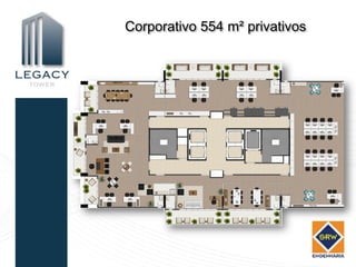 Corporativo 554 m² privativos
 