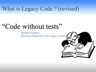 Legacy Code Input Image Working with Legacy Code | PPTX