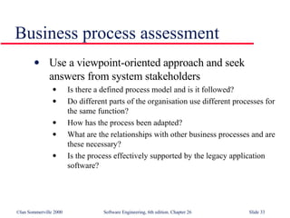 Legacy Systems in Software Engineering SE26 | PPT
