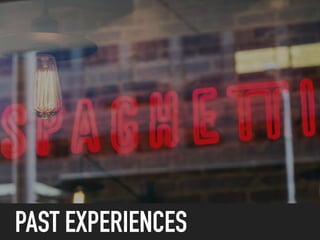 PAST EXPERIENCES
 