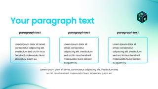 Lorem ipsum dolor sit amet, consectetur adipiscing elit. Vestibulum sed
orci in risus hendrerit malesuada. Nunc laoreet eu quam eu
Lorem ipsum dolor sit
amet, consectetur
adipiscing elit. Vestibulum
sed orci in risus hendrerit
malesuada. Nunc laoreet
eu quam eu
Lorem ipsum dolor sit
amet, consectetur
adipiscing elit. Vestibulum
sed orci in risus hendrerit
malesuada. Nunc laoreet
eu quam eu
Lorem ipsum dolor sit amet,
consectetur adipiscing elit.
Vestibulum sed orci in risus
hendrerit malesuada. Nunc
laoreet eu quam eu
paragraph text
paragraph text
paragraph text
Your paragraph text
 