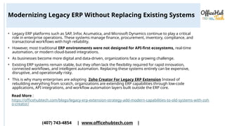 Legacy ERP Extension Strategy Add Modern Capabilities to Old Systems ...