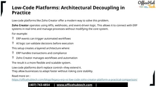 Legacy ERP vs Low-Code Zoho Creator Platform A Practical Comparison.pptx