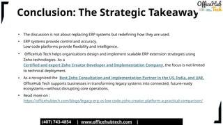 Legacy ERP vs Low-Code Zoho Creator Platform A Practical Comparison.pptx
