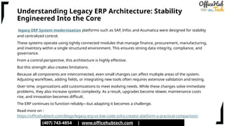 Legacy ERP vs Low-Code Zoho Creator Platform A Practical Comparison.pptx