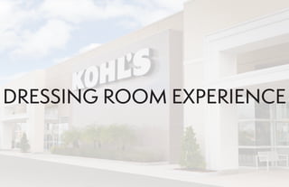 DRESSING ROOM EXPERIENCE
 