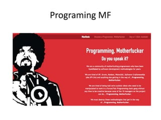 Programing MF
 