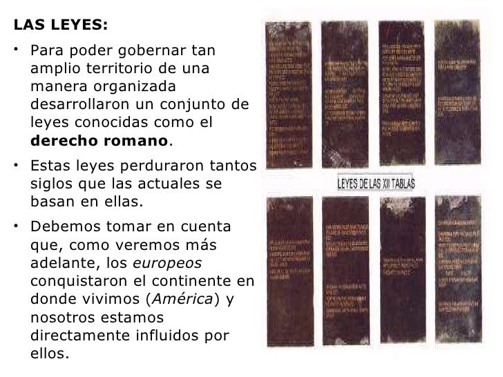 Como Eran Las Leyes En Roma