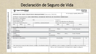 Declaración de Seguro de Vida
 