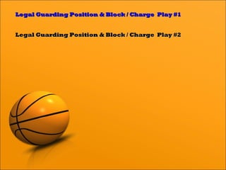 Legal Guarding Position & Block / Charge Play #1Legal Guarding Position & Block / Charge Play #1
Legal Guarding Position & Block / Charge Play #2Legal Guarding Position & Block / Charge Play #2
 