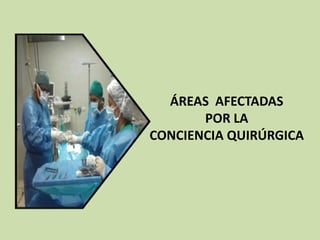 ÁREAS AFECTADAS
POR LA
CONCIENCIA QUIRÚRGICA
 