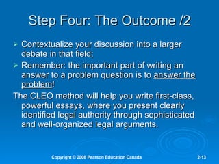 Legal Reasoning & Problem Solving | PPT