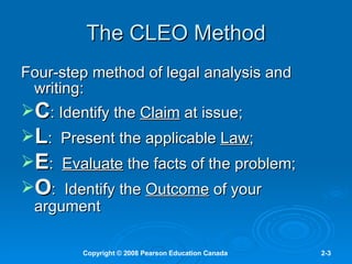 Legal Reasoning & Problem Solving | PPT