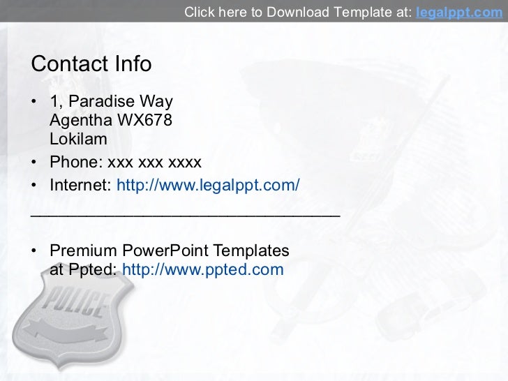 police powerpoint template