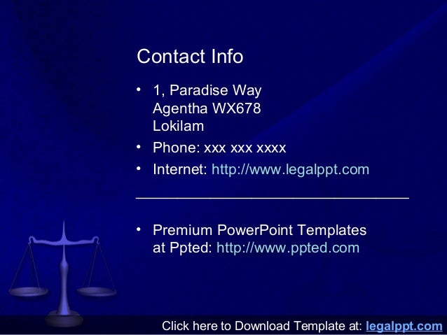 scales of justice free law powerpoint template from legalppt com