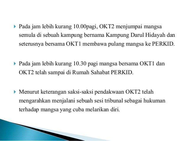 Contoh kes perundangan di malaysia