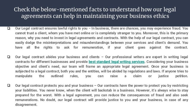 Agreement writing services Agreement writing services