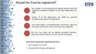 Trust Instrument Legal Agreements involved in constituting an AIF | PPTX