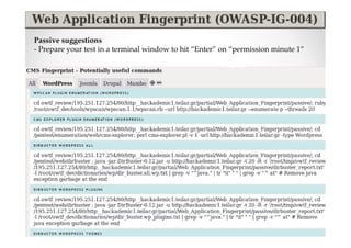 Passive suggestions
- Prepare your test in a terminal window to hit “Enter” on “permission minute 1”
 