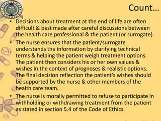 Legal and ethical issues in critical care nursing | PPTX