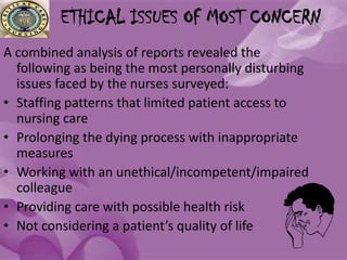 Legal and ethical issues in critical care nursing | PPTX
