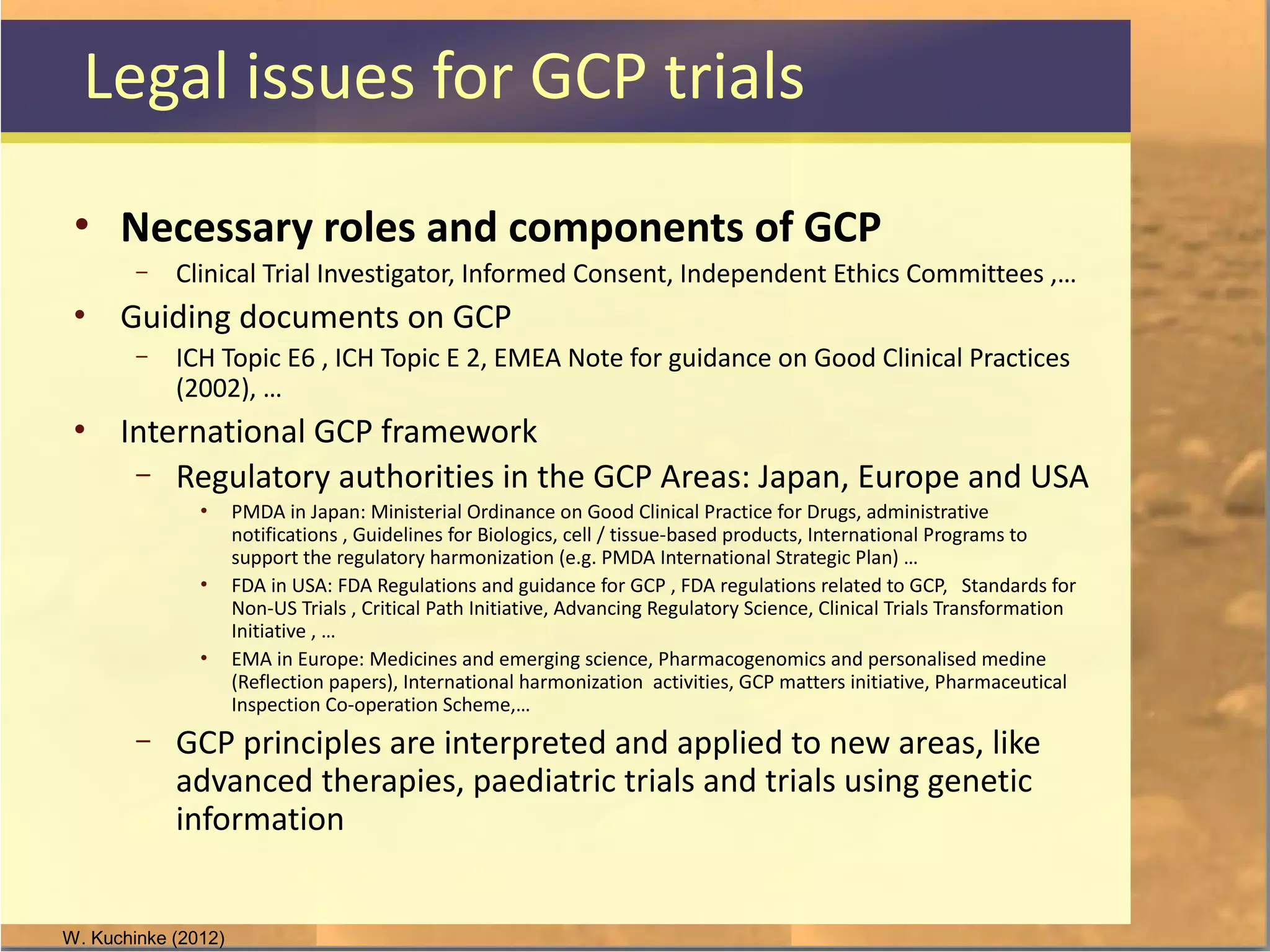 Legal and Ethical Issues of International Clinical Trials