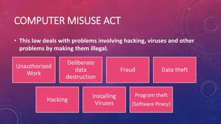 Software Misuse Legal and social impacts on ICT | PPTX