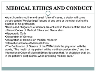 Legal aspect of medical care
