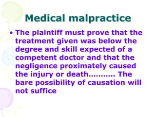 Proxamately LEGAL ASPECTS OF MEDICAL PRACTICE | PPT