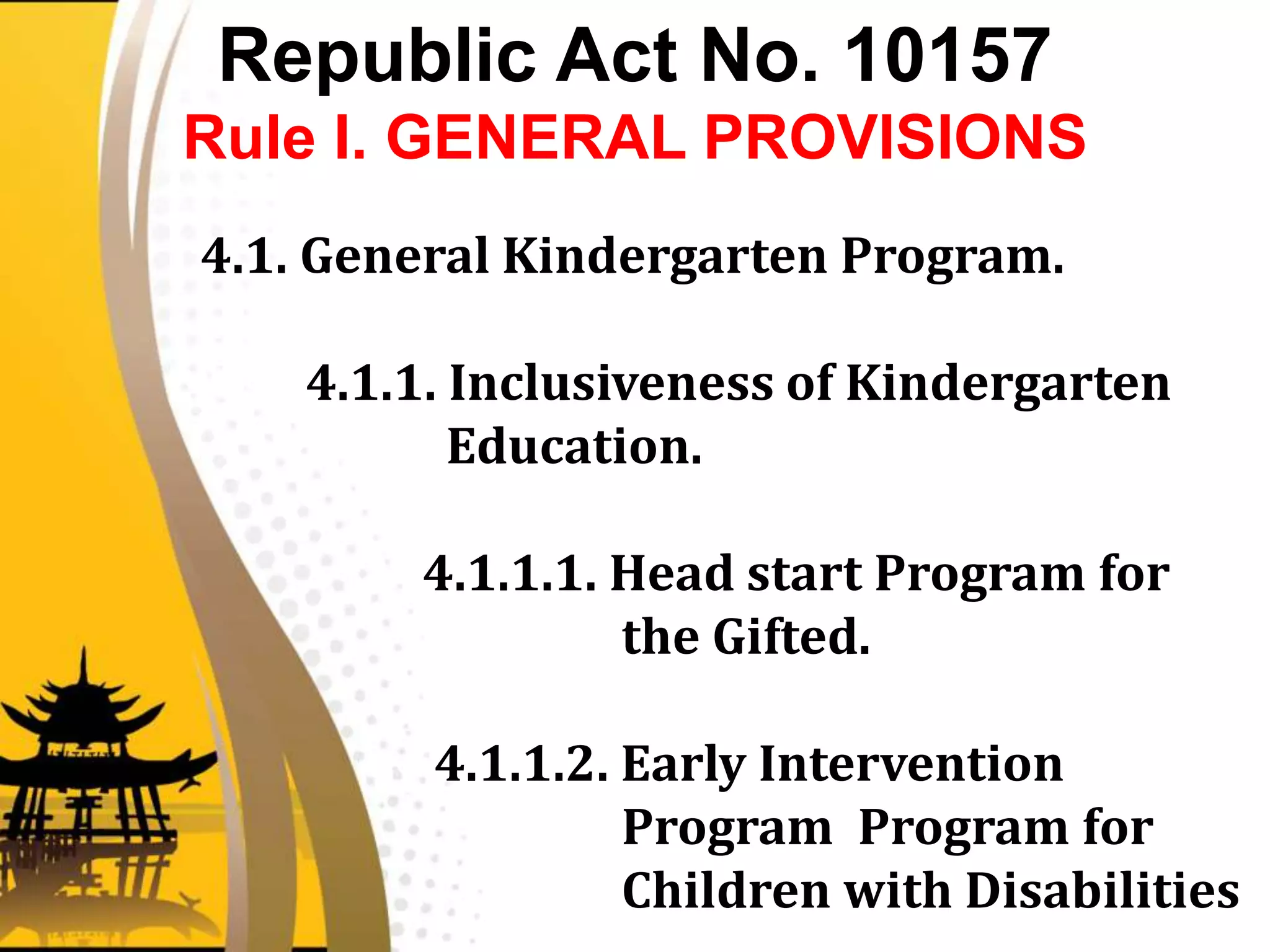 Legal Bases of Education - R.A No. 10157 & R.A. No. 10533 | PPTX