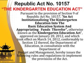 Legal Bases of Education - R.A No. 10157 & R.A. No. 10533 | PPTX