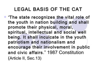 LEGAL BASIS OF THE CAT   ,[object Object]