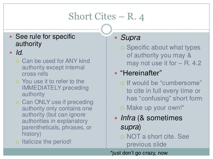 legal citation for law journals spring 2011 short form citation