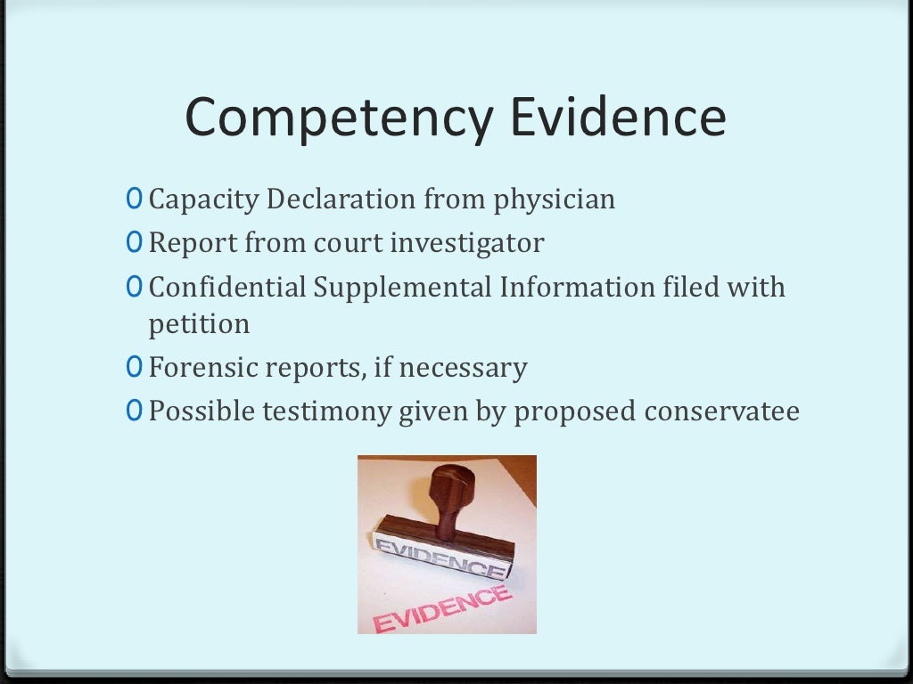 How Courts Determine Legal Competency