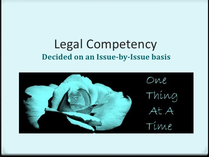 How Courts Determine Legal Competency
