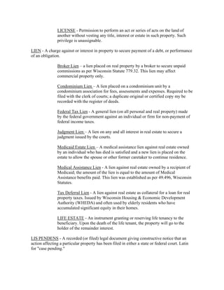 Legal Document Real Estate