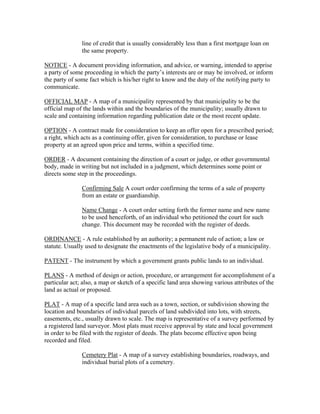 Legal Document Real Estate