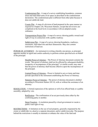 Legal Document Real Estate