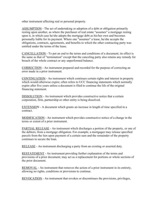 Legal Document Real Estate