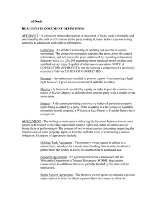 Legal Document Real Estate