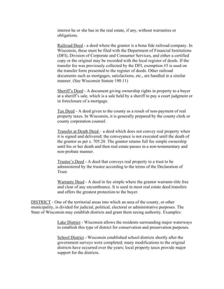 Legal Document Real Estate