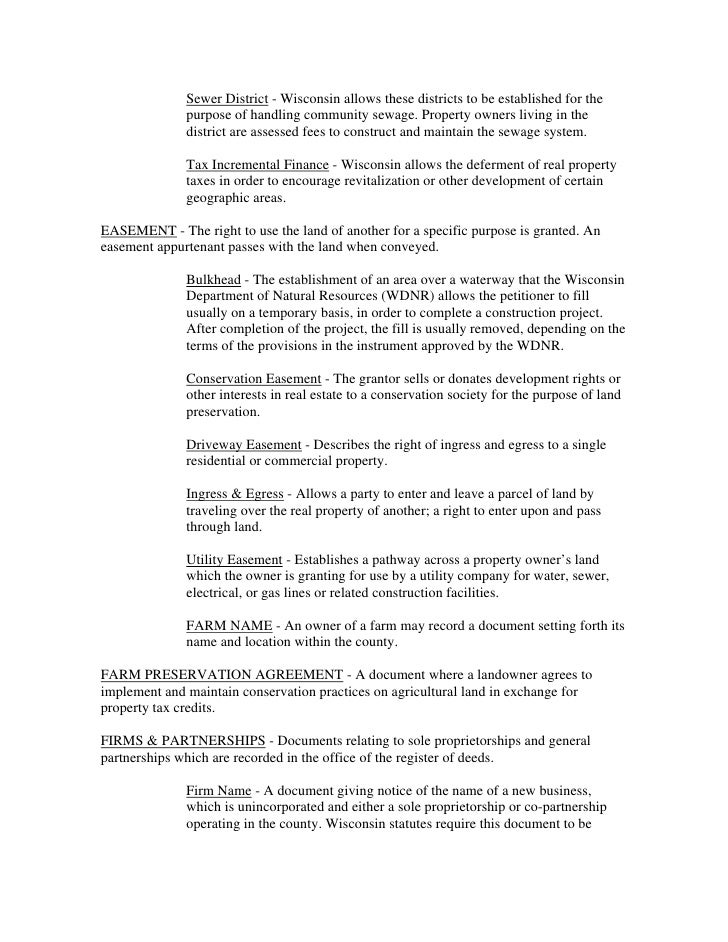 Legal Document Real Estate