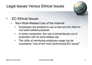 Legal ethical issues E commerce | PDF
