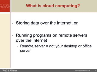Legal ethics & cloud computing | PDF
