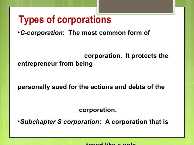 three main forms of business ownership