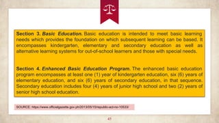 Legal Foundations of Education in the Philippines | PDF