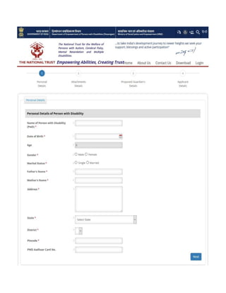 Legal guardian application form