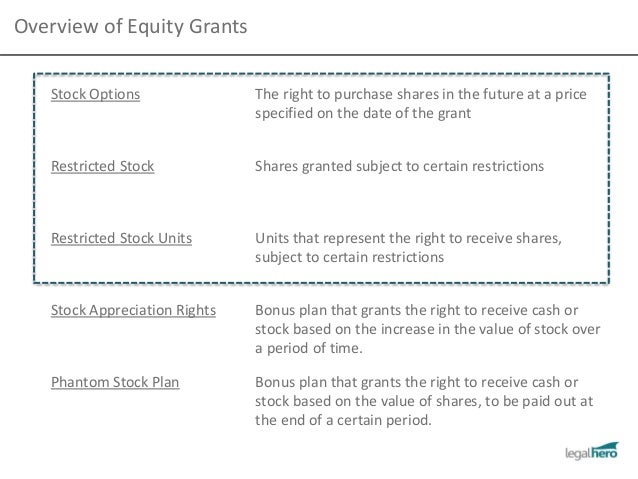 Stock options versus restricted stock units
