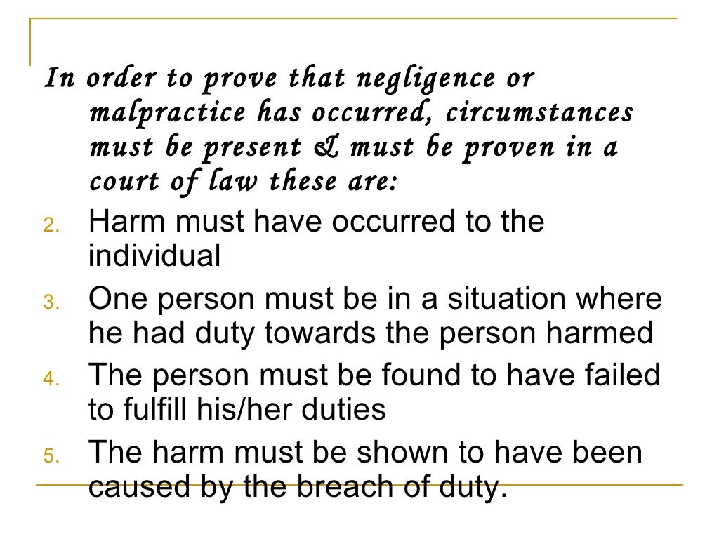 Legal Implications In Nursing Practice