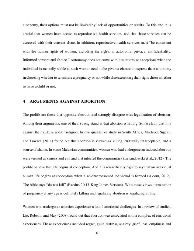 abortion essay pro choice